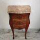 Chevet, meuble d’appoint en bois et marbre