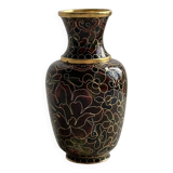 Cloisonne enamel vase