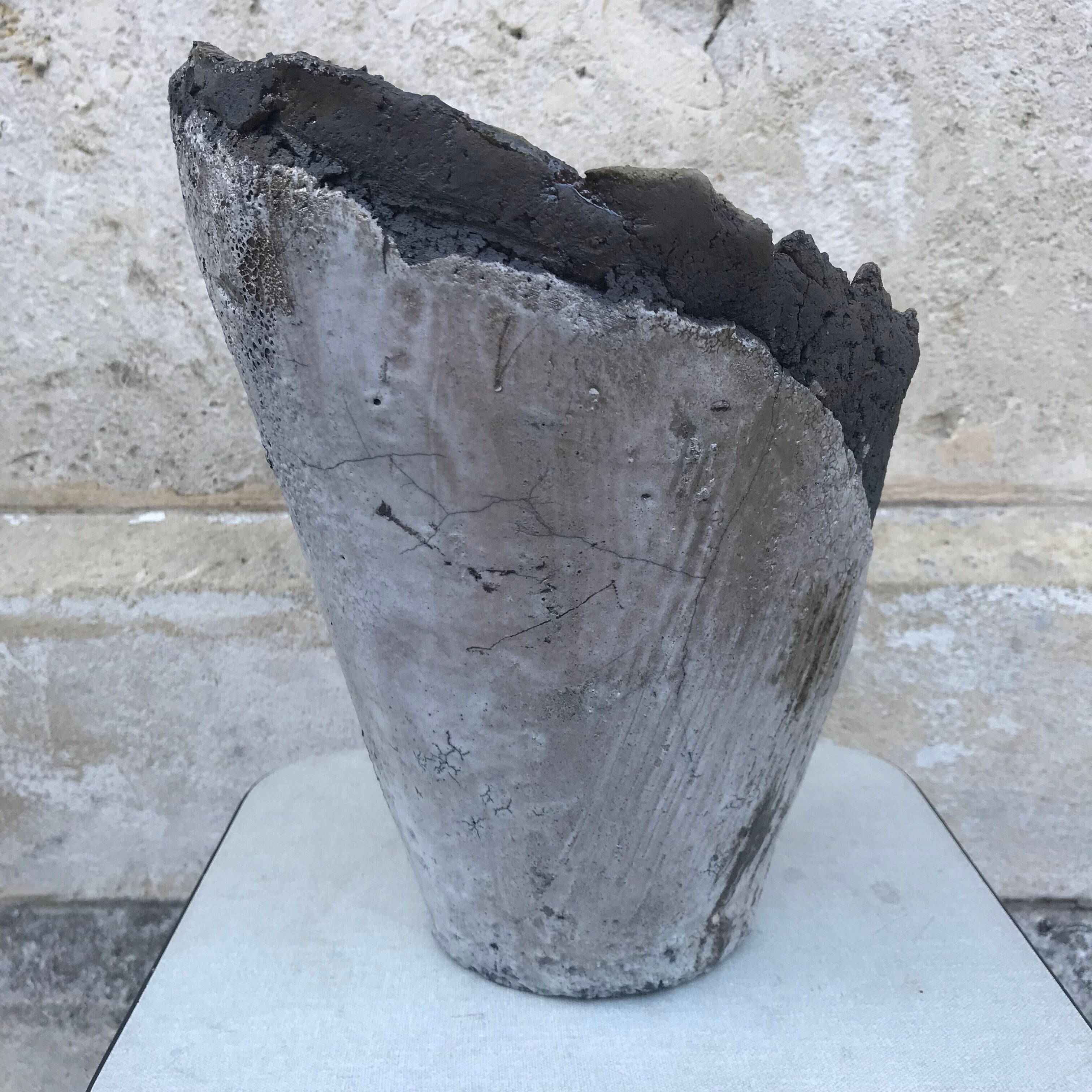 Pot de fleurs Raku