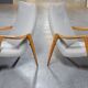 Scandinavian armchair danish feet years 50 compass