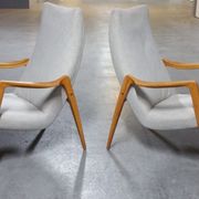 Scandinavian armchair danish feet years 50 compass