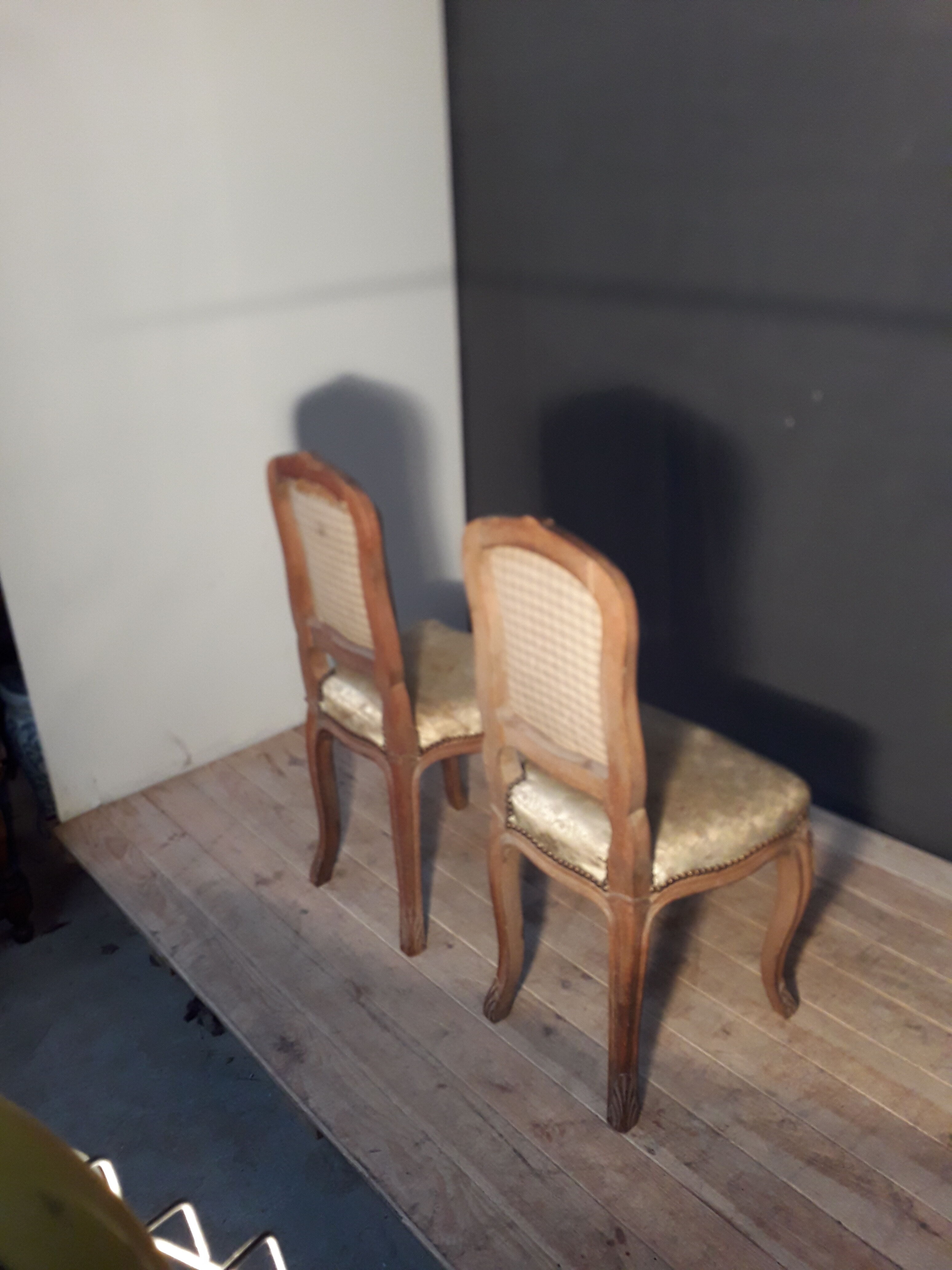 Pair of Louis XV style chairs
