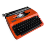 BROTHER 210 orange typewriter - vintage 1970s