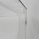 Vintage coffee table on perspex legs