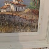 Oil painting of a Provençal landscape