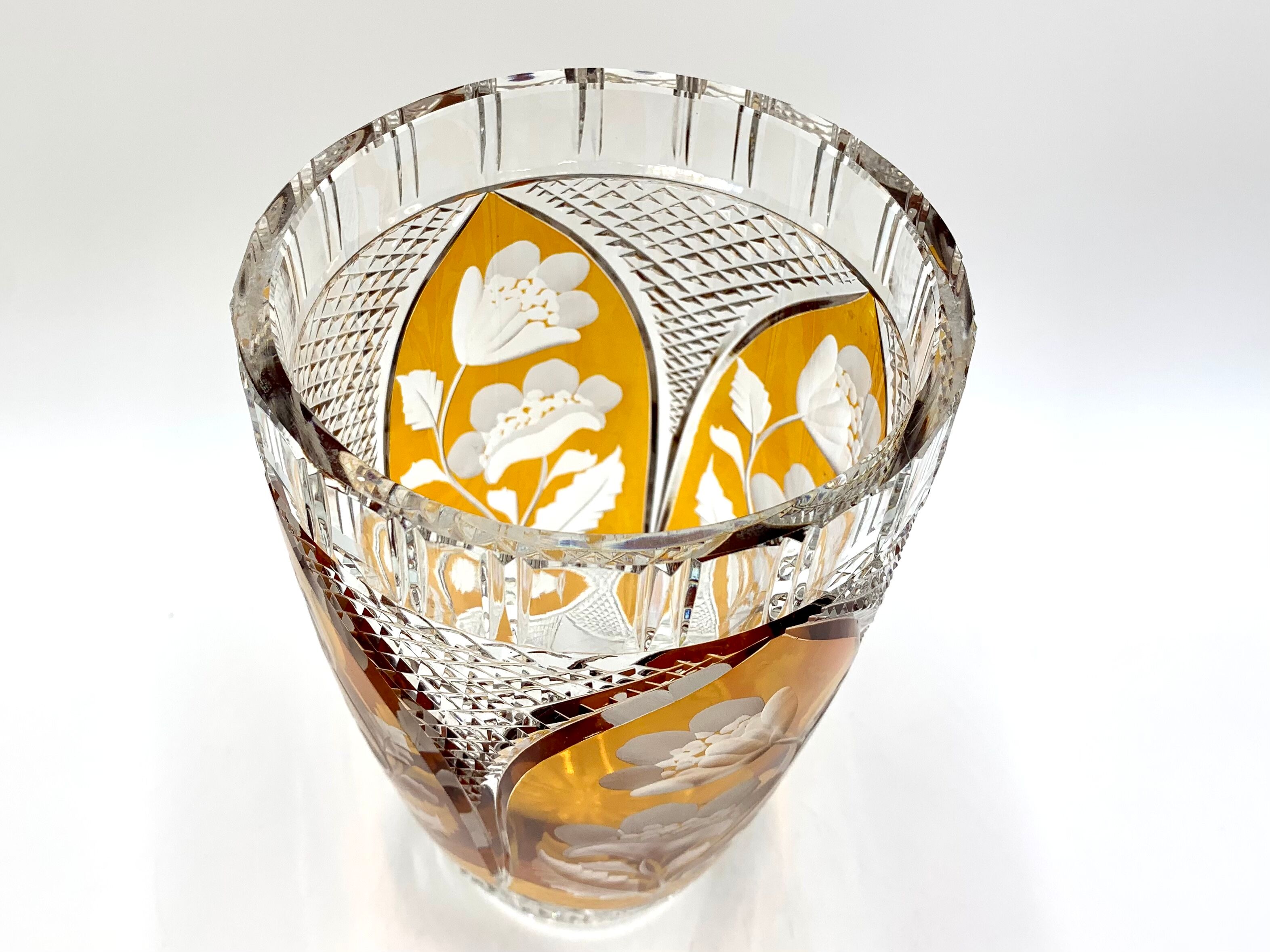 Crystal vase, Julia Glassworks, 1960s