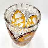 Crystal vase, Julia Glassworks, 1960s