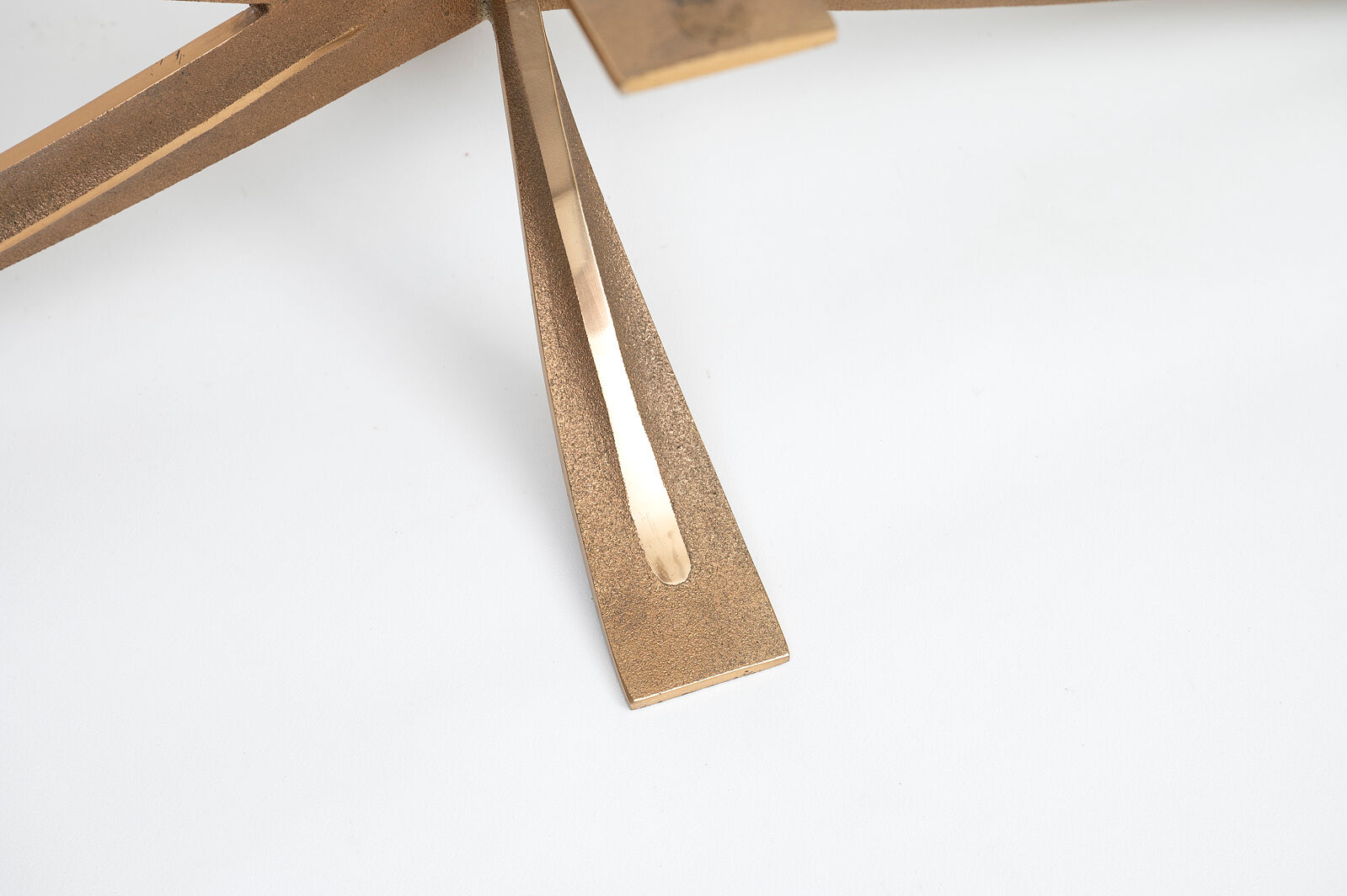 Michel Mangematin bronze coffee table, France 1960s