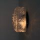 Small square wall light ceiling light molded glass 1970 1980