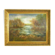 Great oil on canvas by Jeanne Piquemal. Ariegean painter. Year 50 70