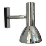Vintage adjustable wall lamp, chrome-plated metal, France 1970
