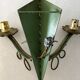 2 vintage wrought iron sconces 50s