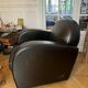 Fauteuil club en cuir