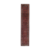 Red Persian runner- Hamadan rug 85x420cm