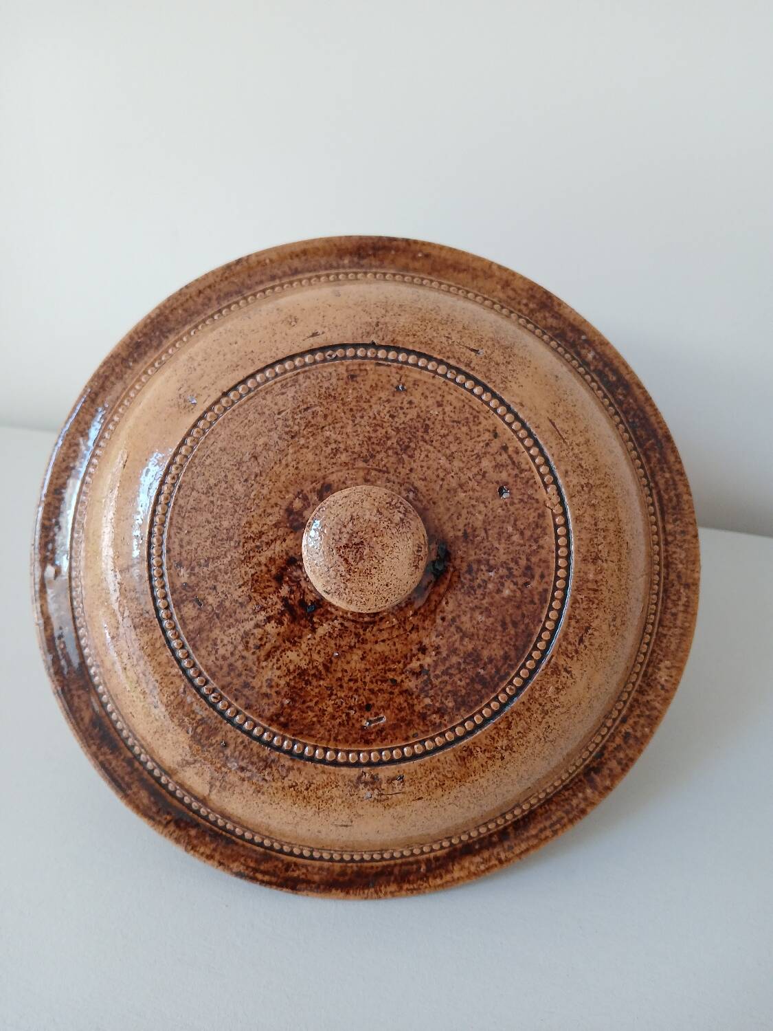Vegetable salad bowl terracotta pottery