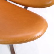 Corona Lounge Chair Model EJ 5 Made In Walnut Elegance Leather By Poul M. Volther
