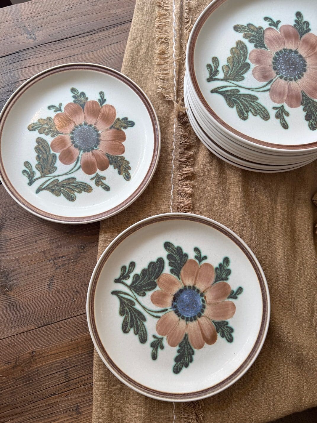 Vintage tableware set Bangui – Faïencerie de Gien - 1970s