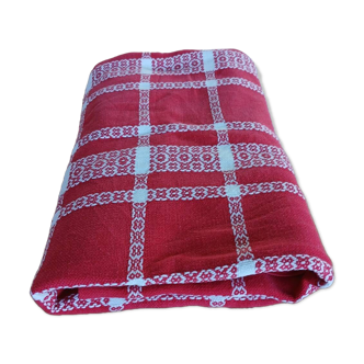 Nappe ancienne à carreaux