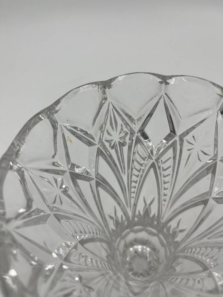 Cut crystal vase