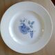 Round serving dish Digoin Sarreguemines Blue roses