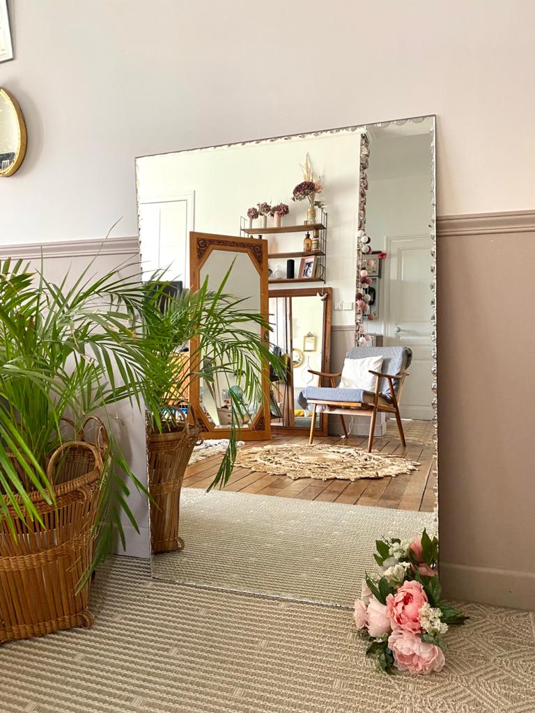 Vintage bevelled mirror 120x80