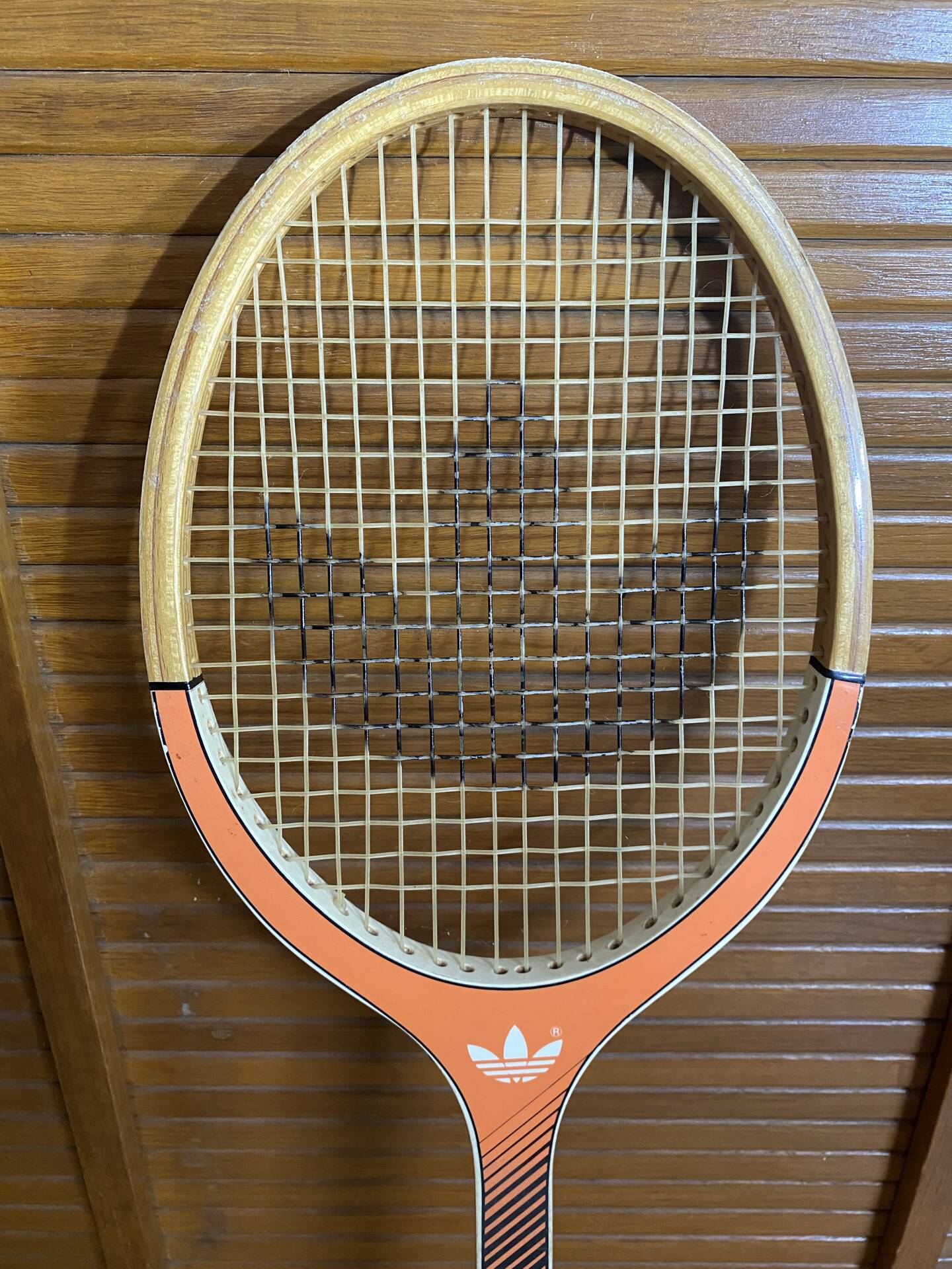 Vintage adidas lady wooden tennis racket + adidas vintage cover #e19