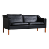 Mogens Hansen  black leather sofa