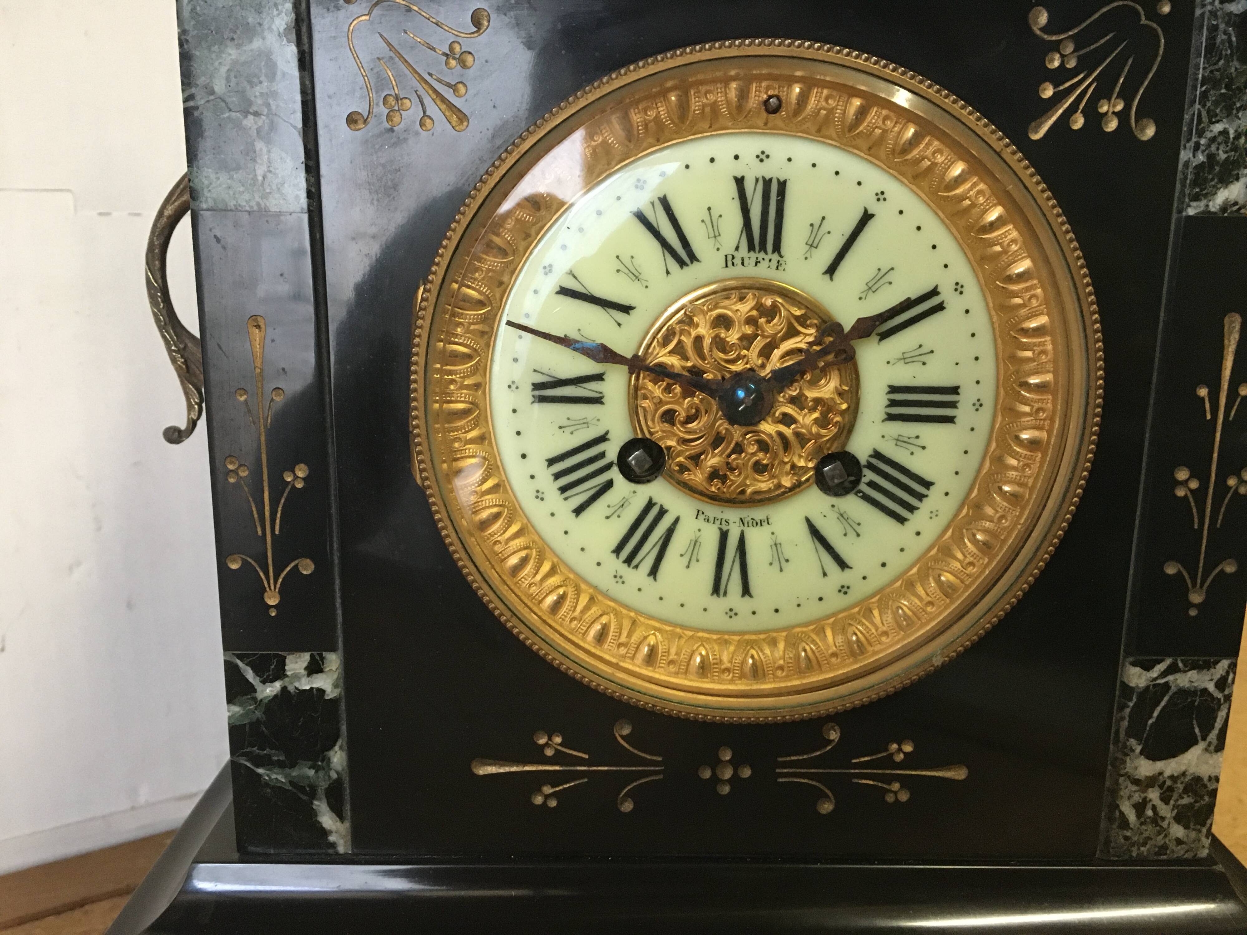 Antique clock p japy & cie 1878
