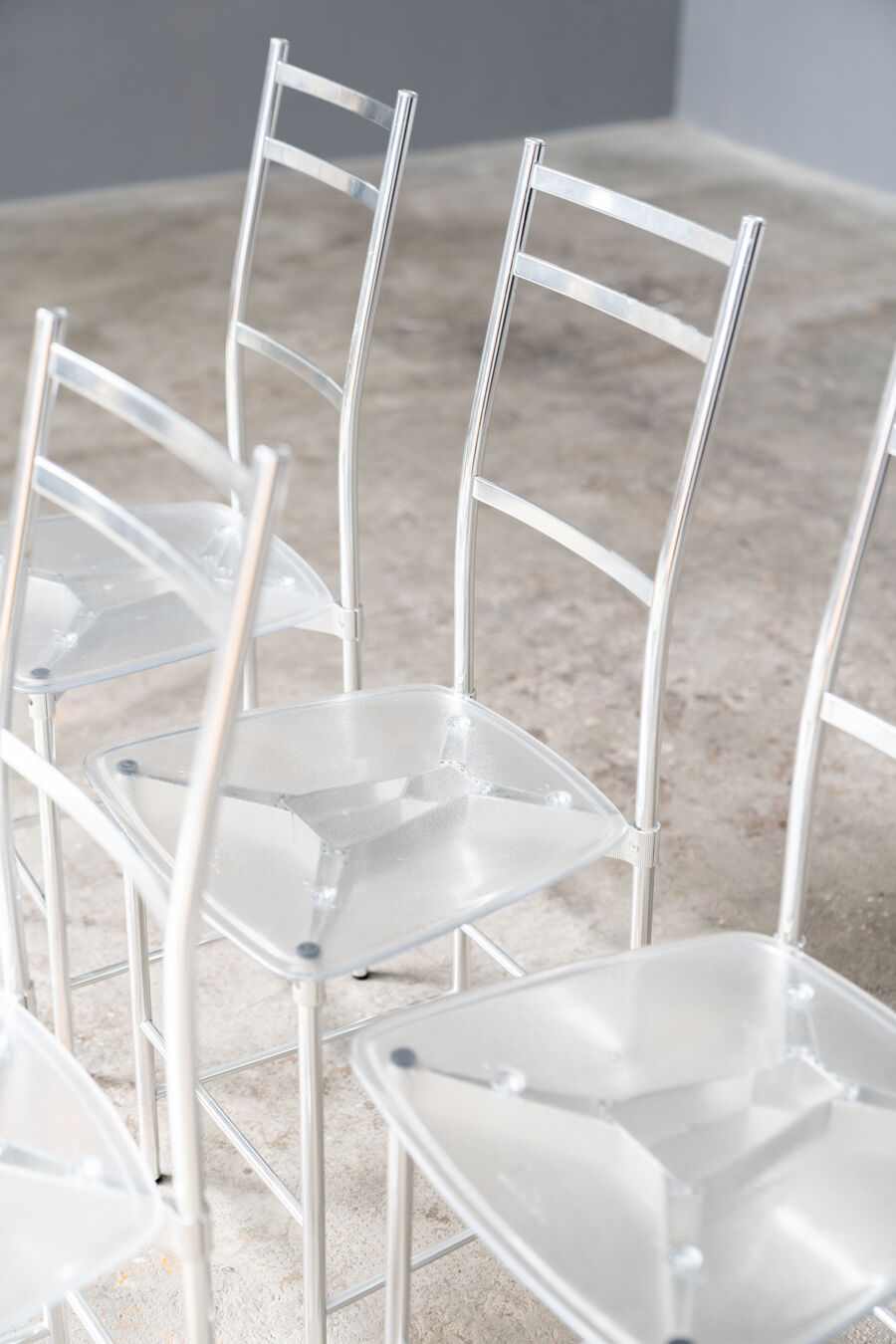 Dining Chairs by Opera Design for Ycami Italia, 1980s, Set of 6