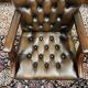 Chaise de bureau Chestfield anglaise marron