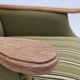 1970s, Danish highback armchair, wool, oak