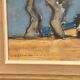Huile sur panneau d'origine suédoise – « Hutte entre les arbres » par Martin Larsson – Vintage et encadrée – 48 × 40 cm (18,9" × 15,7")