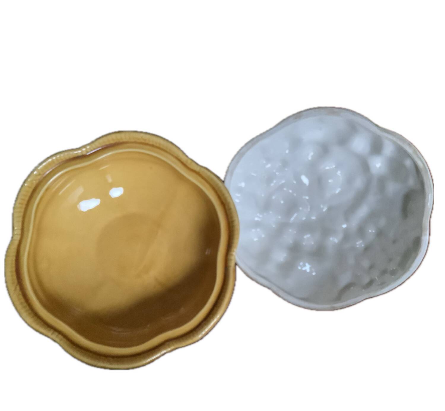 Slush cup or compote bowl with fruit decor