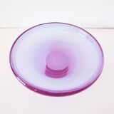Large purple glass bowl 1970