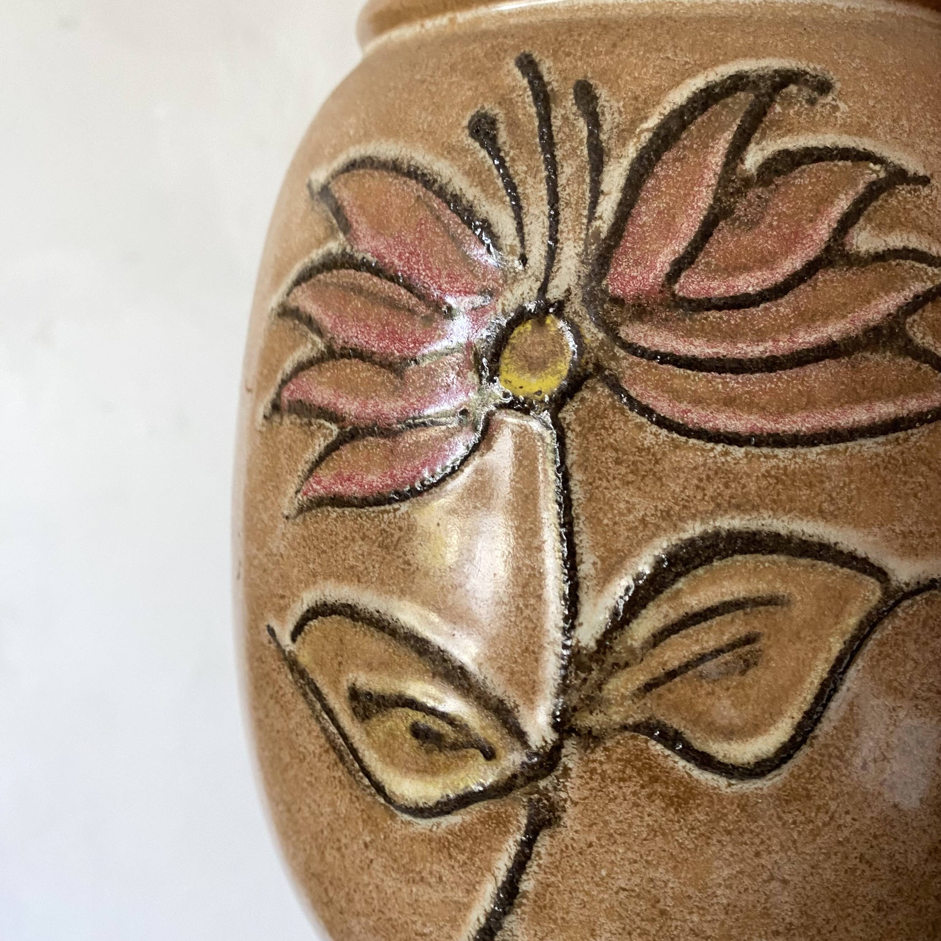 Ceramic flower vase from West Germany, 1970