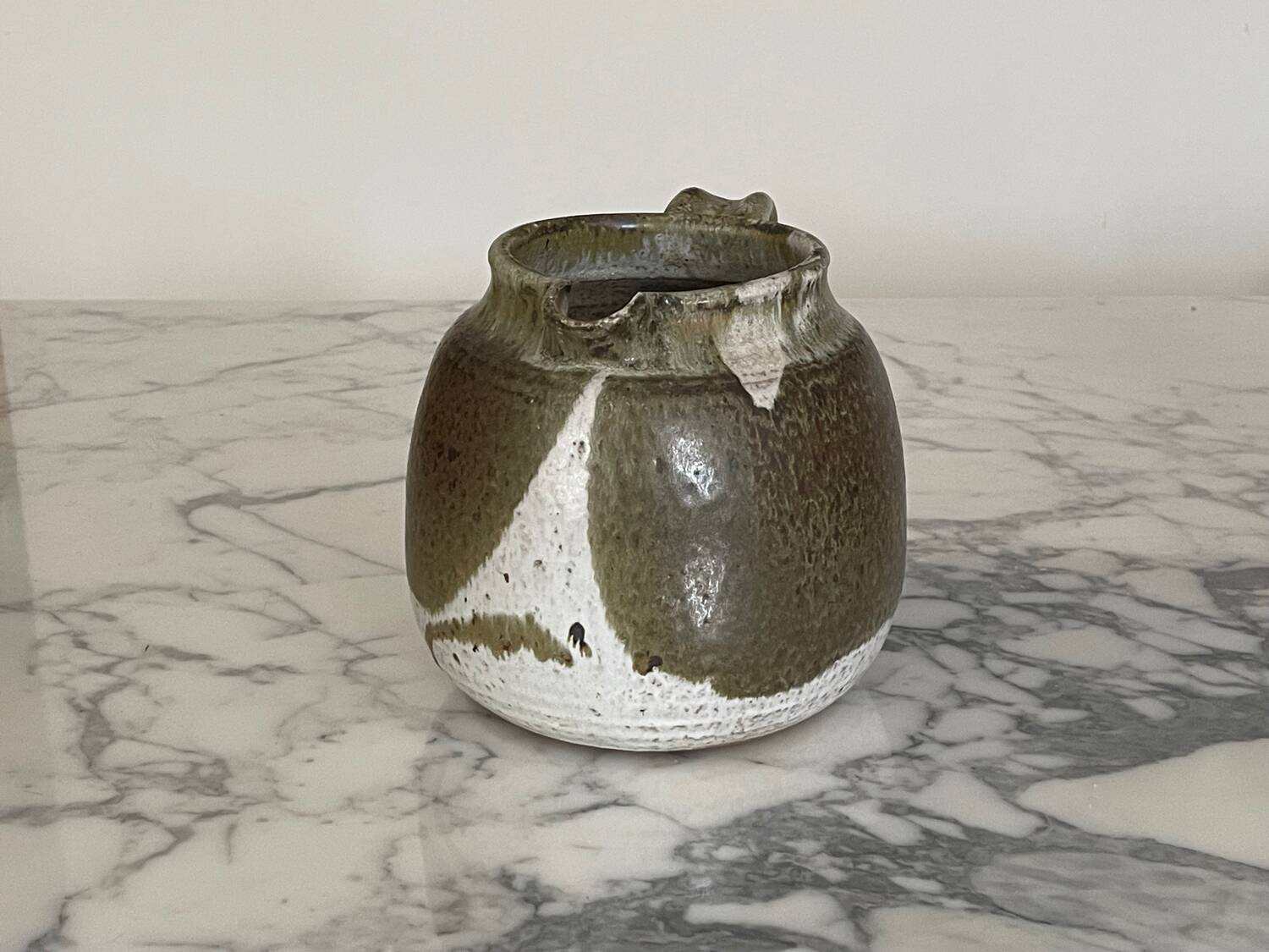 Glazed ceramic pitcher by Édouard Chapallaz 1970