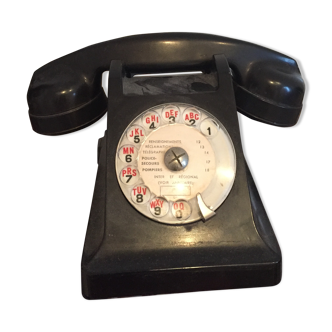 Telephone black bakelite