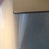 Tolix galvanized feet table, concrete tray