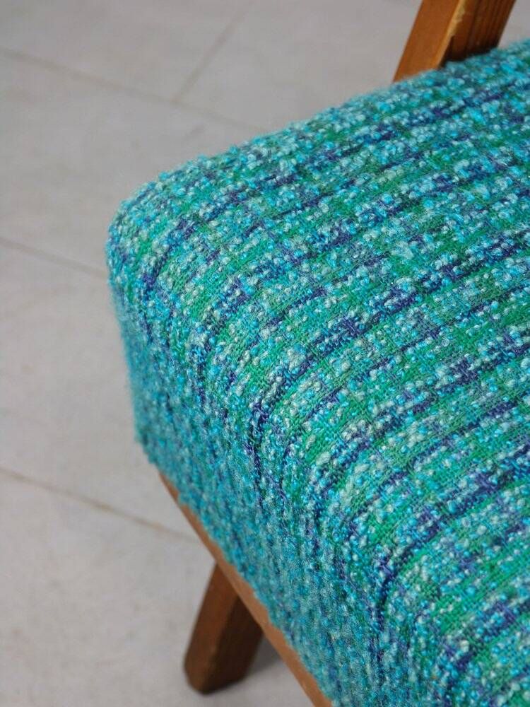 Fauteuil danois bleu des années 50
