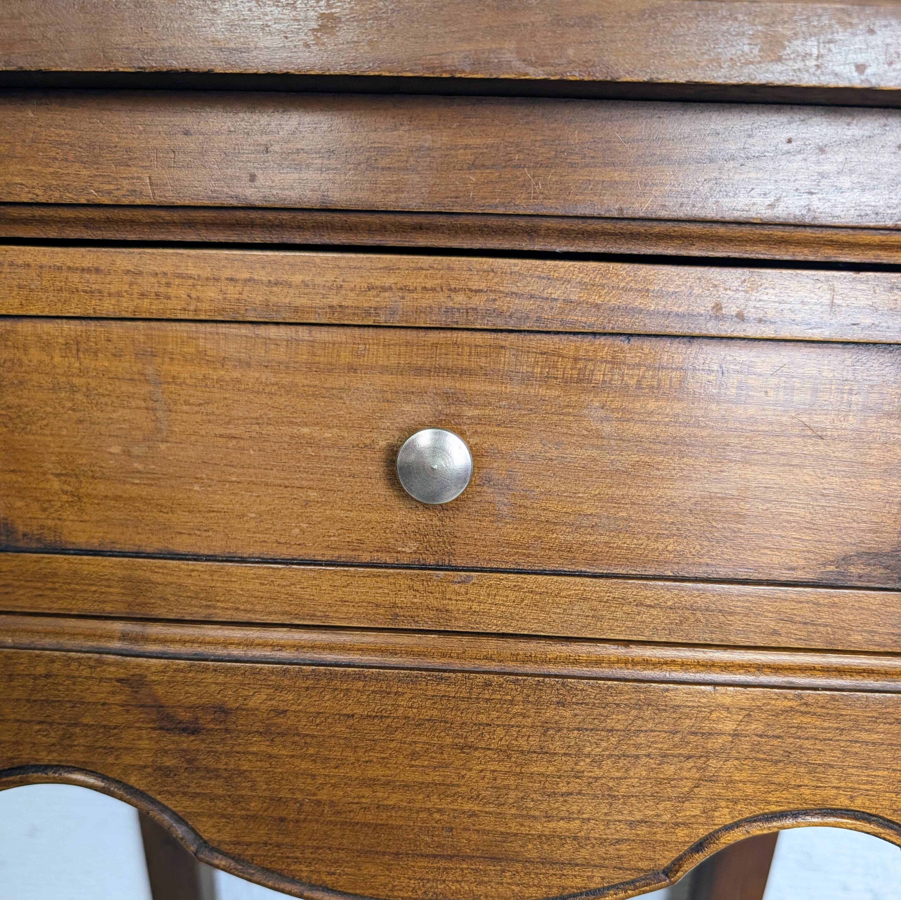 Louis XV style bedside table in solid wood