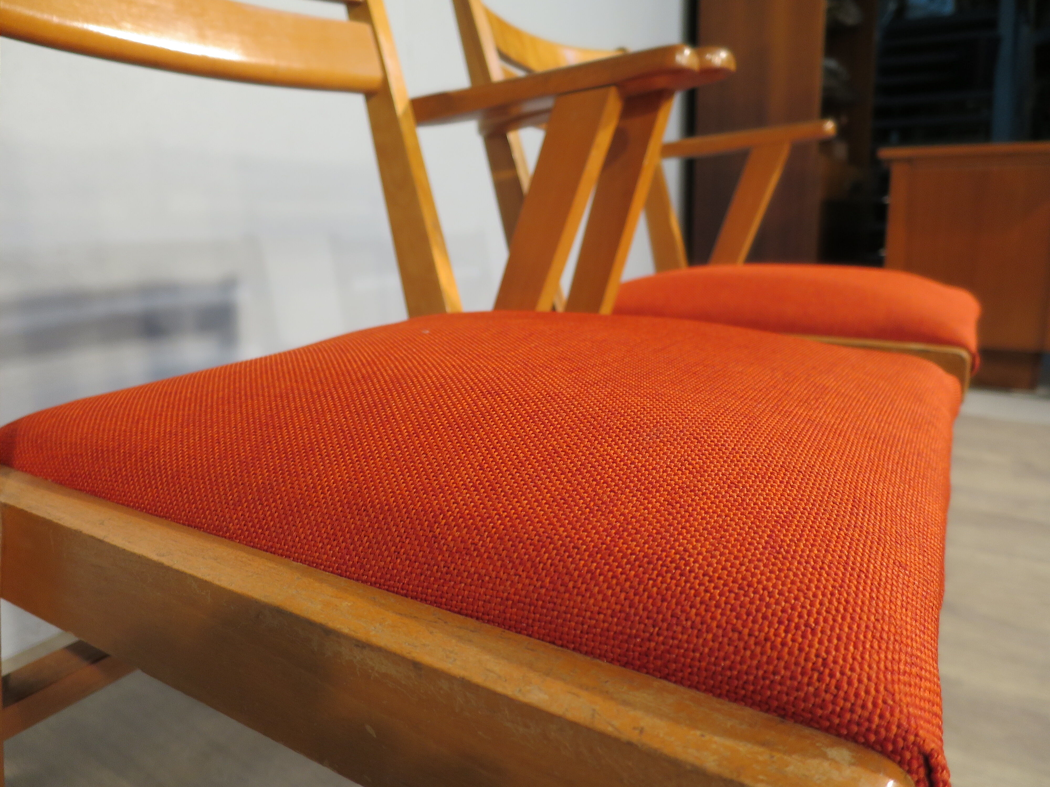 Paire de fauteuils bridge année 50