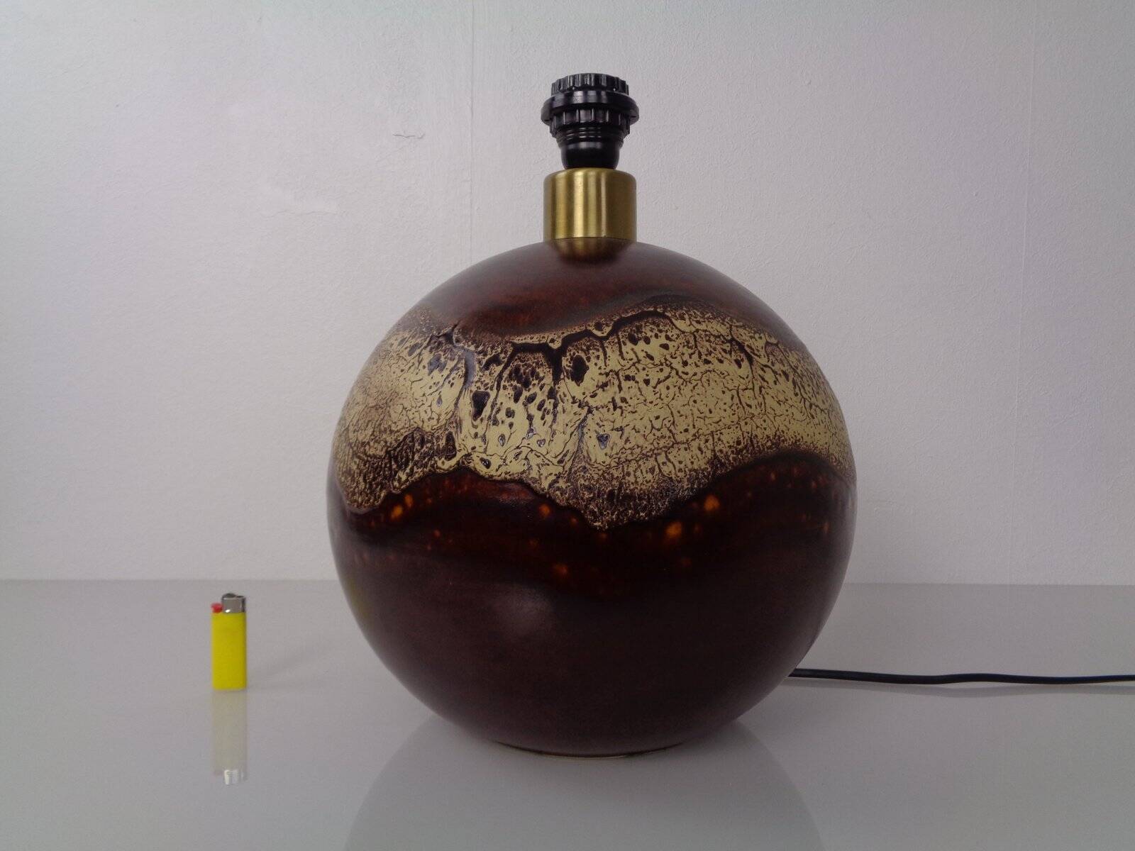 Pop Art German Ceramic Floor Lamp from Pan Keramik, 1970s