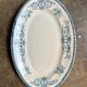 Oval plate Léon Graves in ironstone, "Marie-Louise" service.