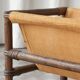 1970s canvas and bamboo magazine rack