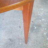 Circular teak table