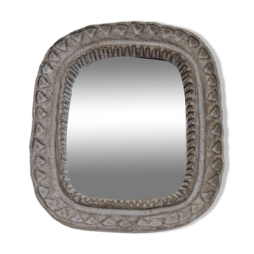 Ceramic mirror by Irma Yourstone 1960
