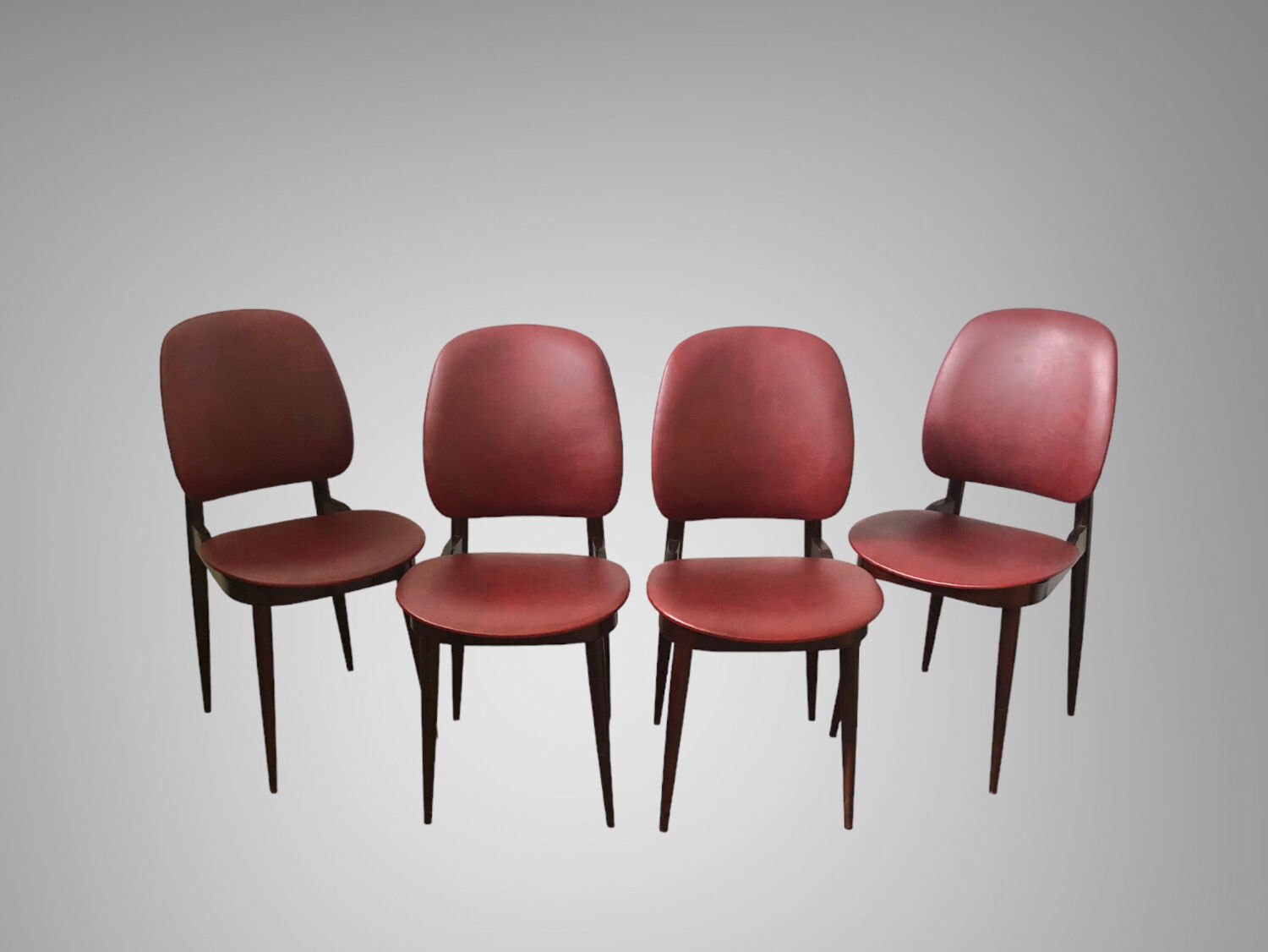 Set of 4 design chairs Pegasus vintage Baumann edition 1960s