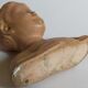 Buste de petit enfant en plâtre ancien