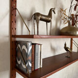 Vintage Scandinavian wall library in teak by Sven Ellekaer