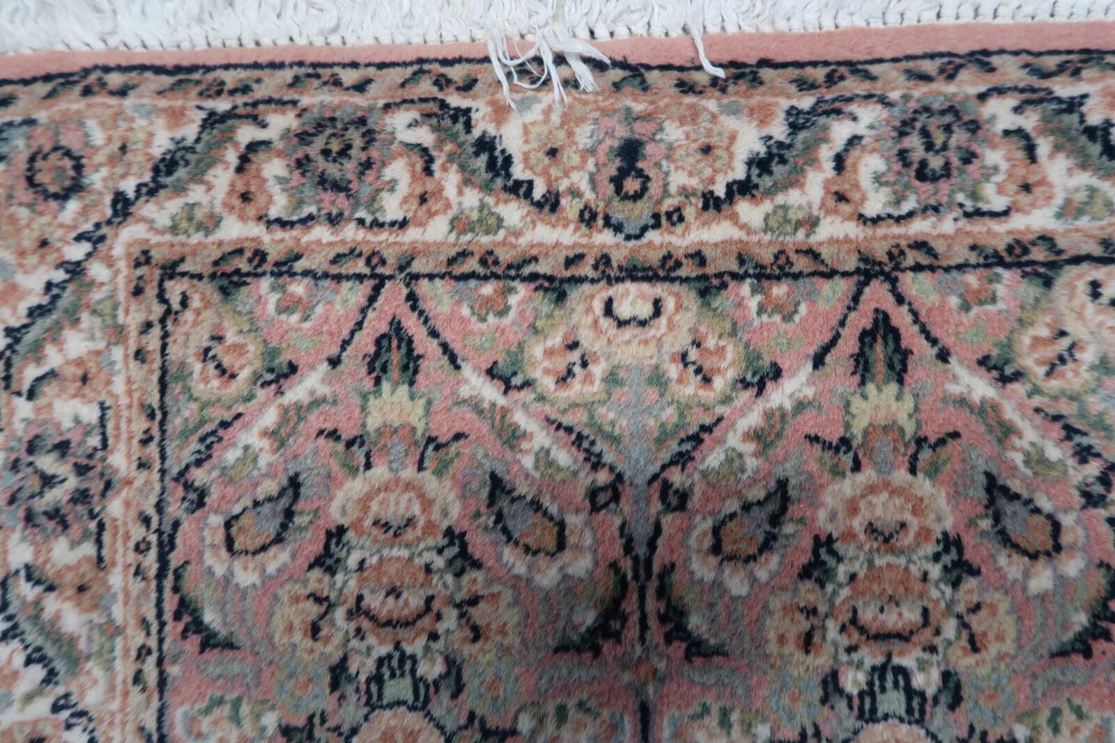 Handmade vintage Persian Kerman rug  61cm x 97cm 1950s